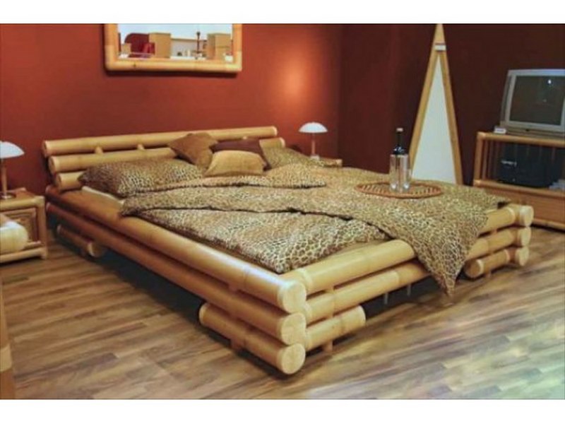 Các khu nghỉ dưỡng rất yêu thích giường ghép tre nguyên cây