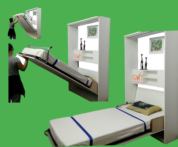Giá nội thất thông minh cho giường gấp hiện đại tiết kiệm không gian