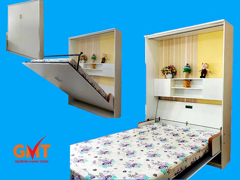 Giường nâng hạ thông minh tiết kiệm diện tích cho phòng ngủ nhỏ