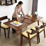 Bàn ăn thông minh kéo dài đa năng thiết kế sang trọng cho phòng ăn hiện đại